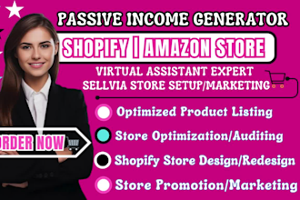do sellvia marketing, shopify amazon virtual assistant, shopify bug fix, sellvia