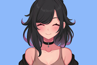 design high quality png tuber or GIF tuber for vtuber streamers