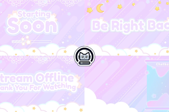 make animated overlay stream,loading screen for you