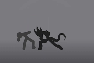 stickman short video animation, stickman comic lineart, doodle stickman figure