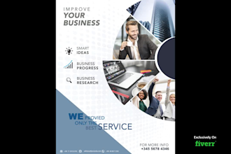 design stylish flyer, poster or brochure