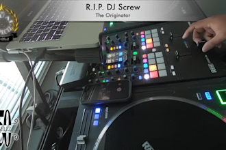 create a video of me chopping and screwing your song live