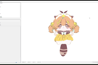 l2d chibi doll model, rigging or just art for streaming