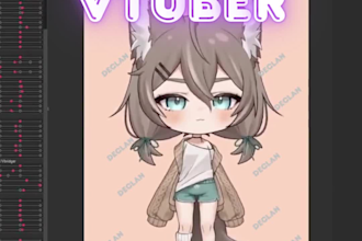 rig anime vtuber model live2d vtuber rigging vtuber commission for stream