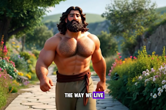 do ai animation bible stories and art ai tiktok yt videos in 24 hours