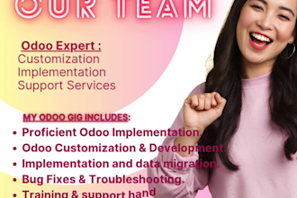 be your odoo expert for customization and support services