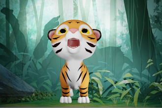 make 3d game assets and characters for game and animation