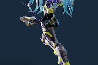 sculpt and 3d model your cartoon character in zbrush