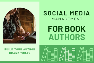 be your instagram social media manager and marketer for book authors