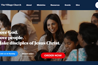 design or redesign a responsive church website for your ministry charity website