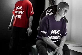 do 3d tshirt and hoodies animation videos for your clothing brand