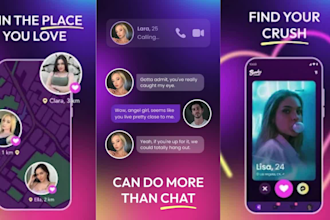 develop social media chat app, dating app