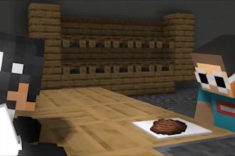 craft epic 3d minecraft animations, custom intros and outros