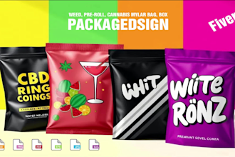 design custom mylar and pouch bag packaging