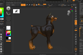 sculpt your animal character, pet oc or fursona in zbrush