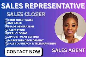 do high ticket sales closer b2b sales closer sales representative sales agent
