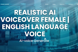 create realistic ai generated female, male voiceover
