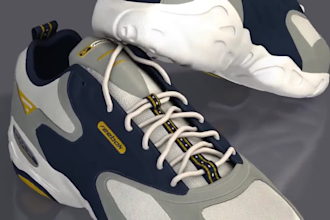 do 3d shoe animation, 3d sneaker, 3d footwear animation, 3d shoe modeling