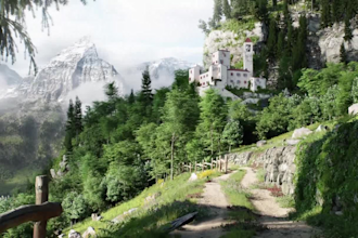 make 3d game environment 3d landscape design game map in blender unreal engine