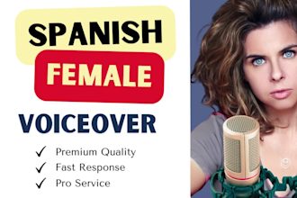 provide english to spanish voiceover and translation