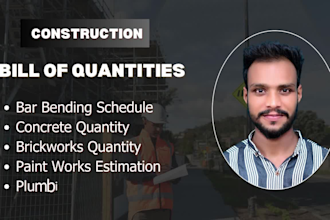 cost estimation, quantity takeoff, material takeoff, boq