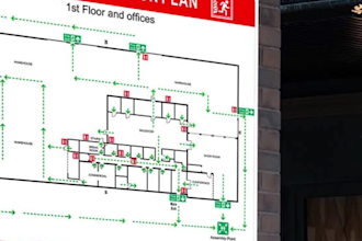 make an emergency evacuation plan for your buildings, houses, or apartments