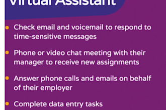 be your personal administrative assistant and virtual secretary