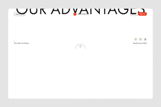 build glassmorphism website style, neumorphism, swiss international website