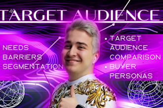 prepare a target audience research and analysis
