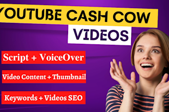 create youtube cash cow and top 10 videos for you
