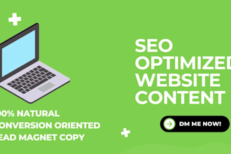 write SEO optimized website content that sparks conversions