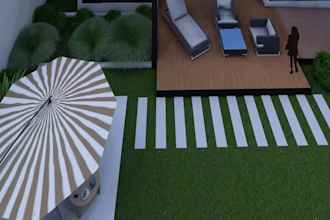 do site plan and a beautiful 3d renderings for your garden