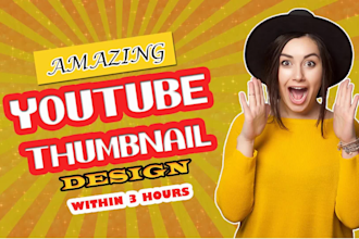 design clickbait viral youtube thumbnail fast