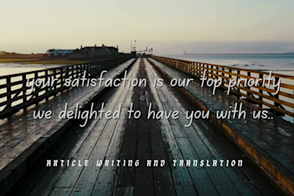 experienced writer and translator at your service