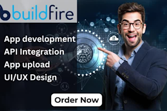 be your web design and development  bubble, buildfire, UI and UX
