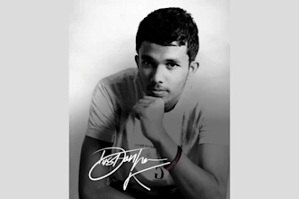 do real handwritten signature with 3d animation