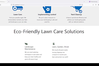 design a lawn care services wordpress website for you