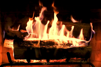 create cozy fireplace videos
