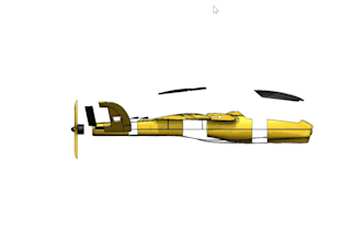 design 3d printable rc airplane model