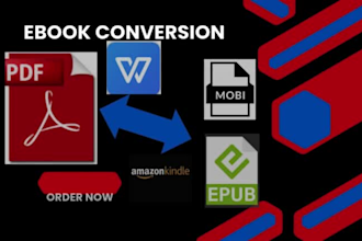 do ebook conversion from PDF word indesign into epub mobi kindle formatting