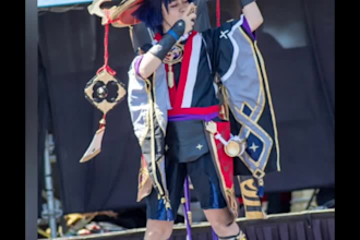 saludo cosplayer anime manga