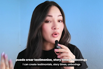 create ugc video for tiktok ads or reels in spanish