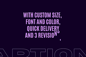 create animated captions for your video