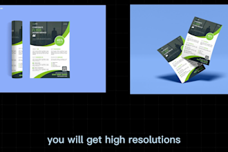 design business flyer, sales flyer and food menu