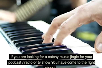 write, produce and sing jingles for podcasts, radio and tv