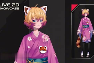 design and rig live2d anime streaming vtuber model vtuber rigging commission