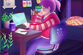 create wonderful lofi animation