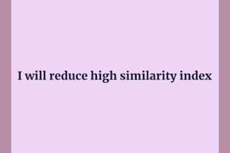 professionally reduce similarity and plagiarism