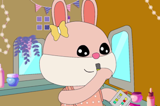 create awesome 2d animations for kids 10 dollers per minutes