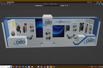 design your 3d exhibition stall and trade booth